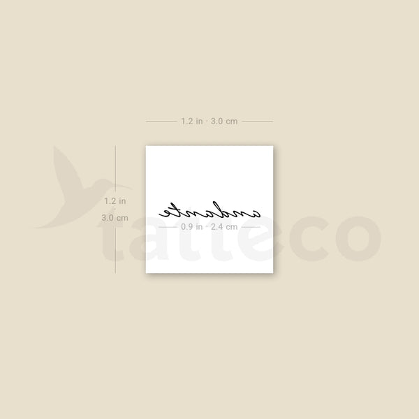 Andante Temporary Tattoo - Set of 3