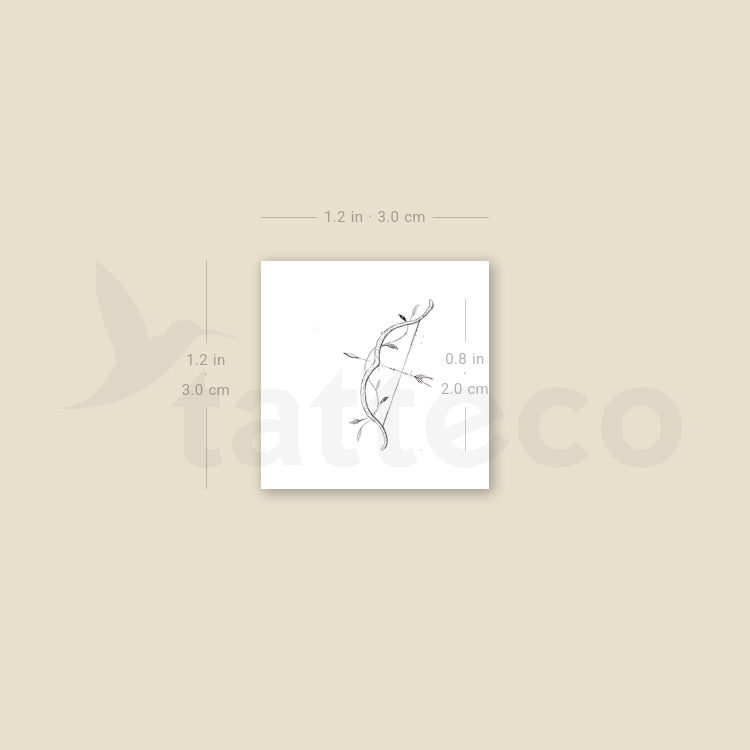 Little Bow and Arrow By Stefano Mazza Temporary Tattoo - Set of 3