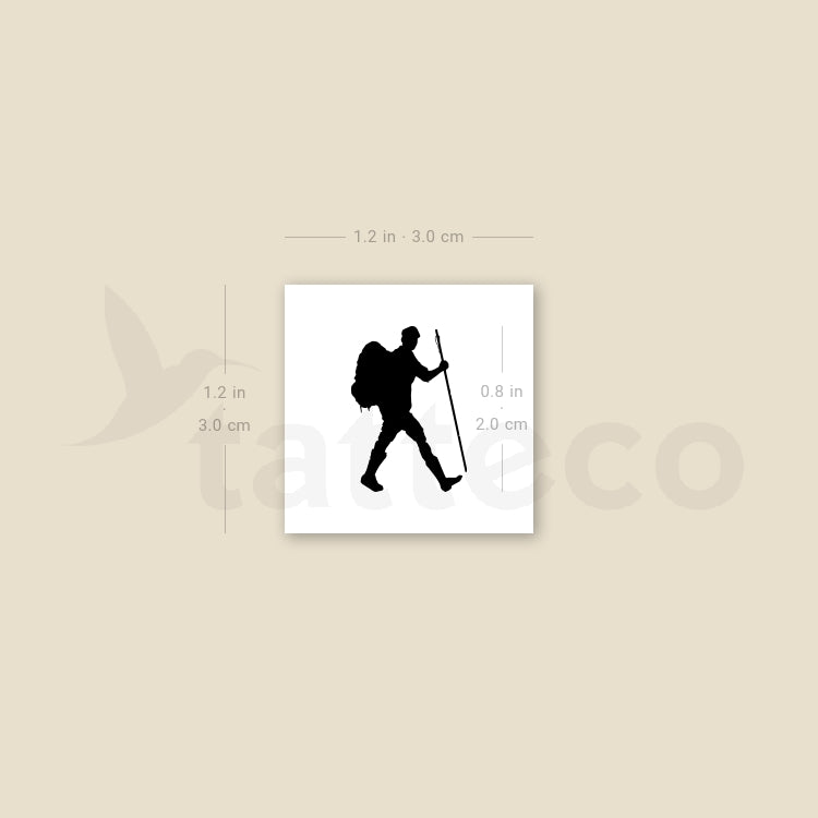 Camino De Santiago Pilgrim Temporary Tattoo - Set of 3