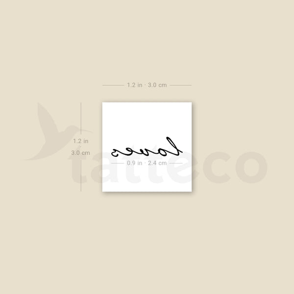 Loves Temporary Tattoo - Set of 3