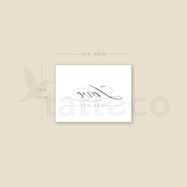 Love By Stefano Mazza Temporary Tattoo - Set of 3