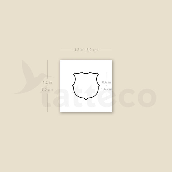 Barcelona Crest Temporary Tattoo - Set of 3