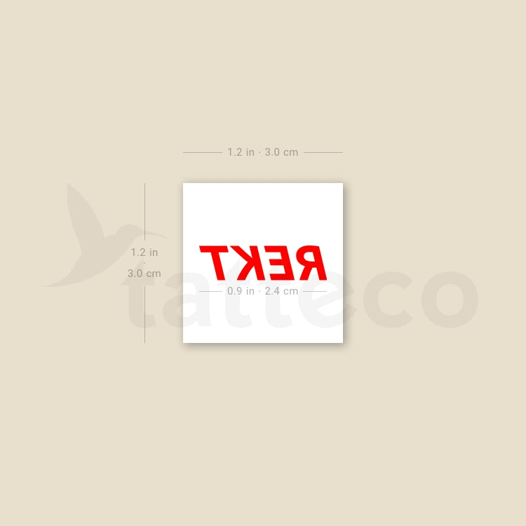 Rekt Temporary Tattoo - Set of 3