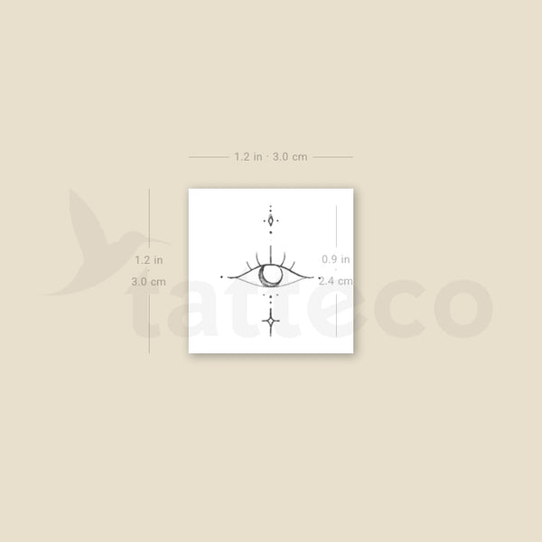 Eye By Stefano Mazza Temporary Tattoo - Set of 3