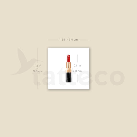 Lipstick Temporary Tattoo - Set of 3