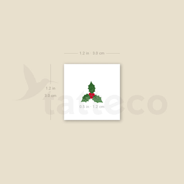 Holly Temporary Tattoo - Set of 3