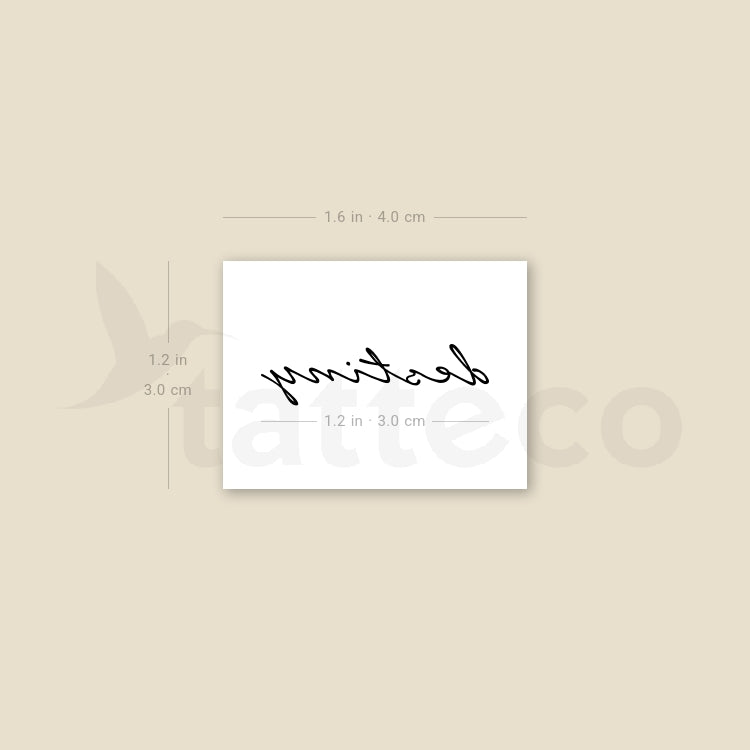 Destiny Temporary Tattoo - Set of 3