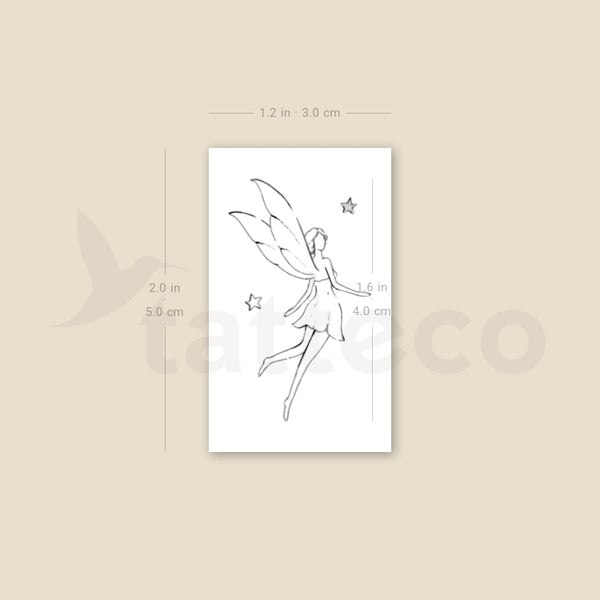 Flying Fairy By Stefano Mazza Temporary Tattoo - Set of 3