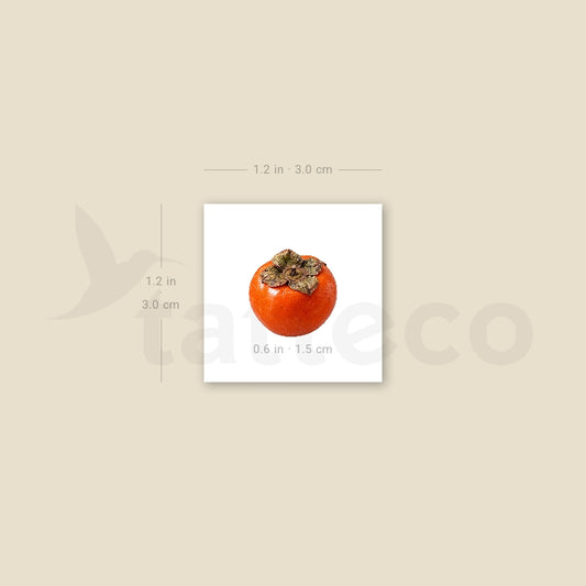 Little Persimmon Temporary Tattoo - Set of 3