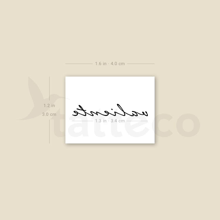 Valiente Temporary Tattoo - Set of 3