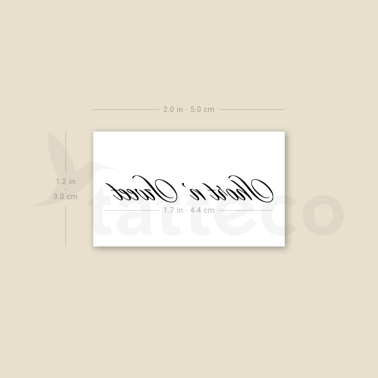 Short N' Sweet Temporary Tattoo - Set of 3