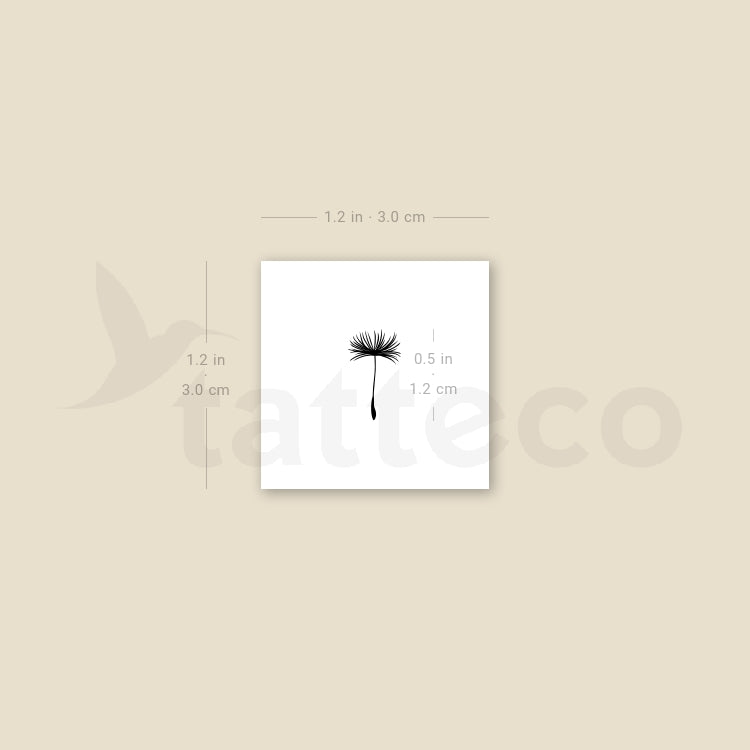 Tiny Dandelion Seed Temporary Tattoo - Set of 3