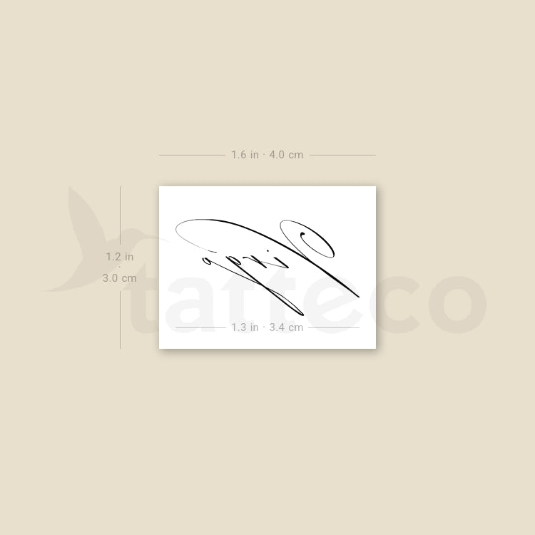 Virgo Temporary Tattoo by M3.Ink  - Set of 3