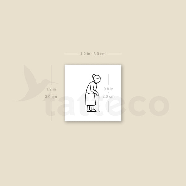 Grandmother Temporary Tattoo - Set of 3