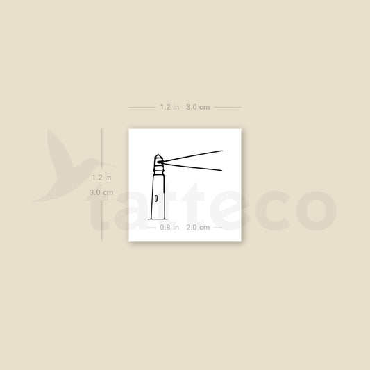 Lighthouse Temporary Tattoo - Set of 3