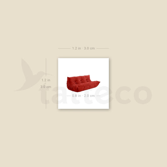 Togo Sofa Temporary Tattoo - Set of 3