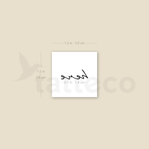 Here Temporary Tattoo - Set of 3