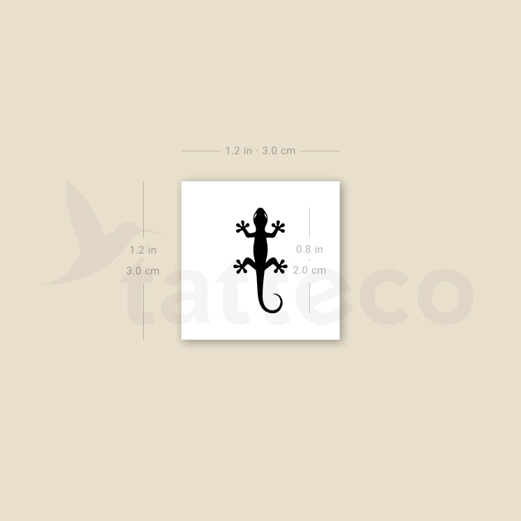 Gecko Temporary Tattoo - Set of 3