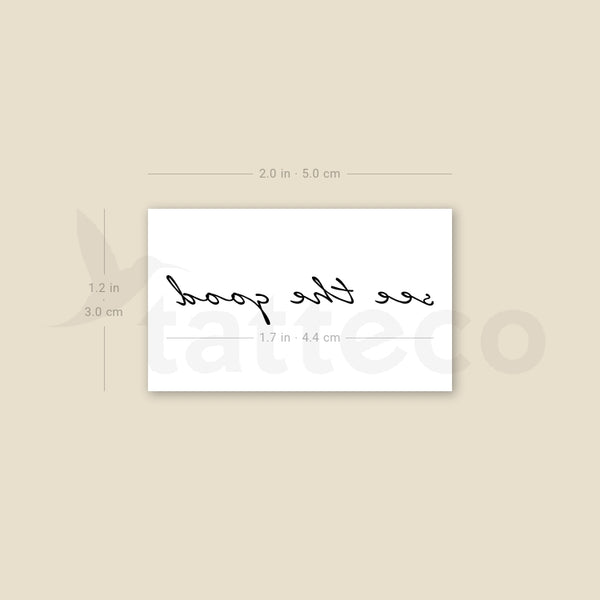 See The Good Temporary Tattoo - Set of 3