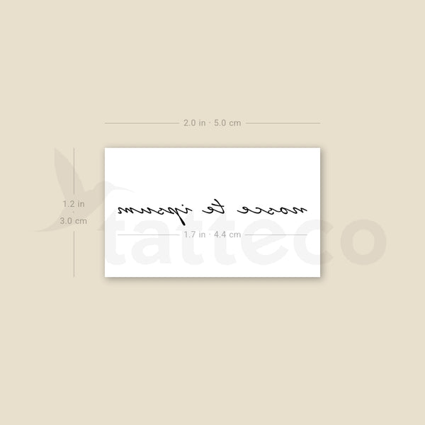 Nosce Te Ipsum Temporary Tattoo - Set of 3