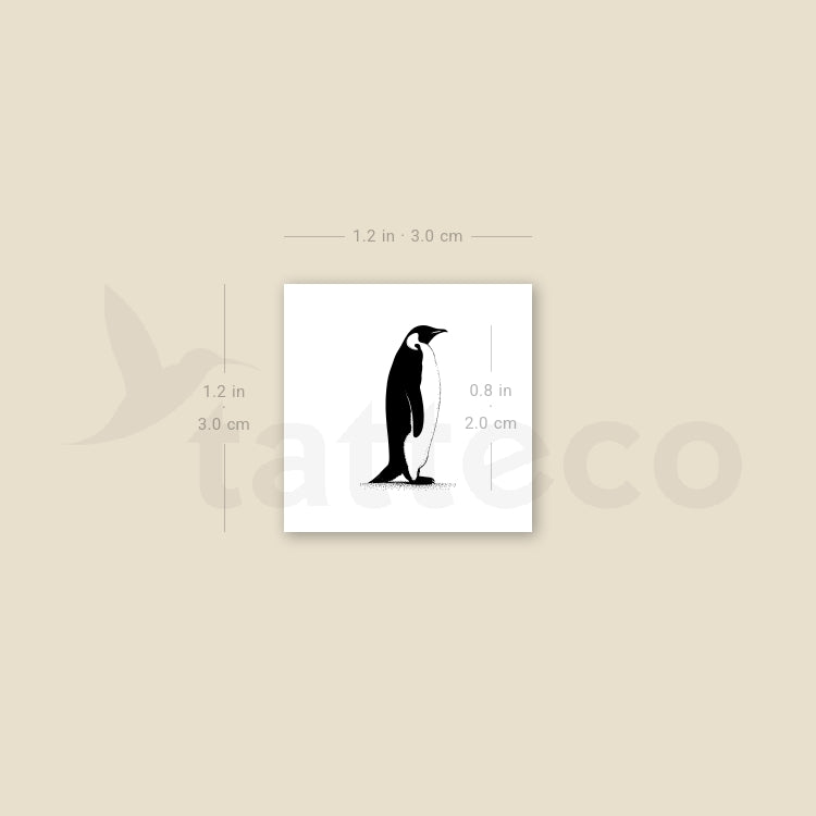 Walking Penguin Temporary Tattoo - Set of 3