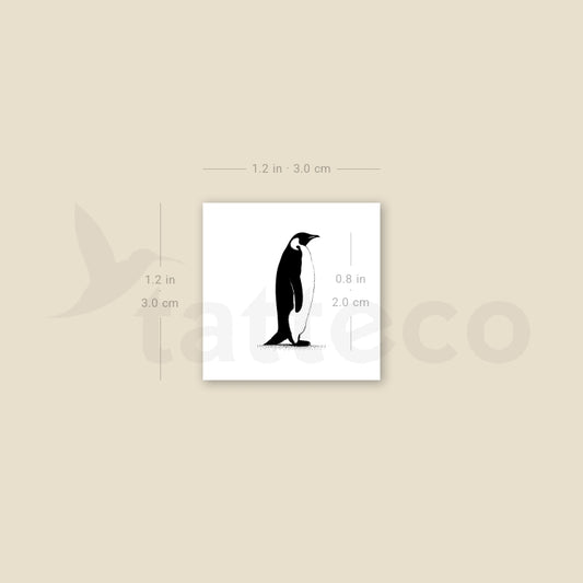 Walking Penguin Temporary Tattoo - Set of 3