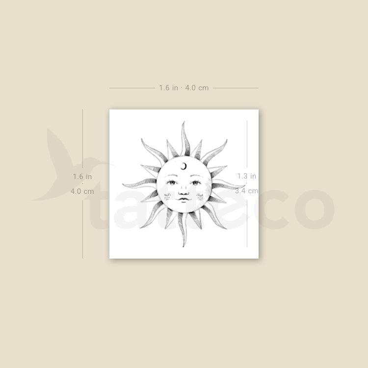 Inti Sun By Stefano Mazza Temporary Tattoo - Set of 3