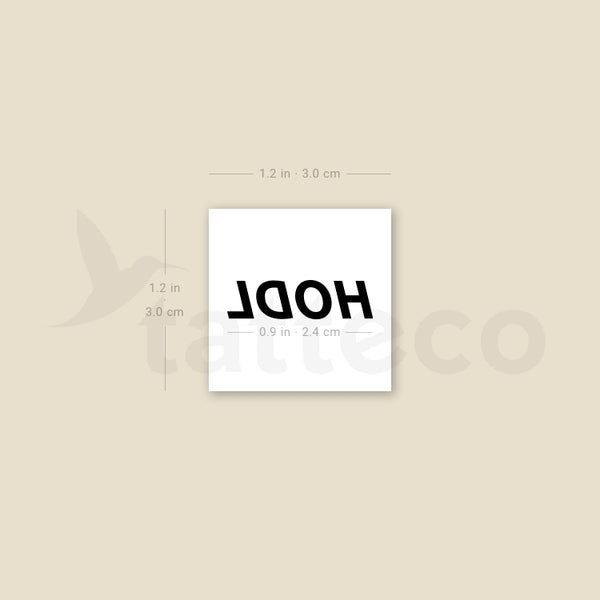 HODL Temporary Tattoo - Set of 3