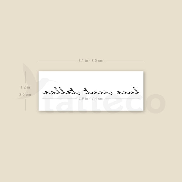 Luce Sicut Stellae Temporary Tattoo - Set of 3