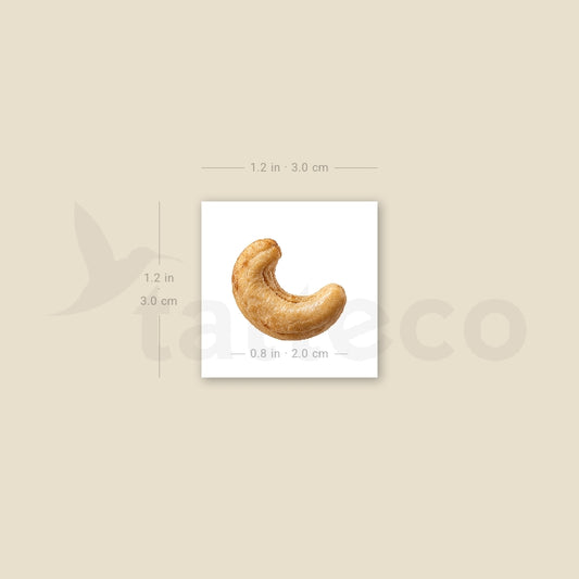 Cashew Nut Temporary Tattoo - Set of 3