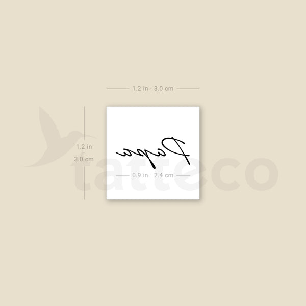 Papa Temporary Tattoo - Set of 3