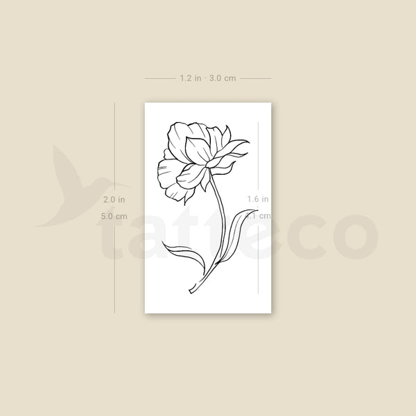 Flower Temporary Tattoo By M3.Ink - Set of 3