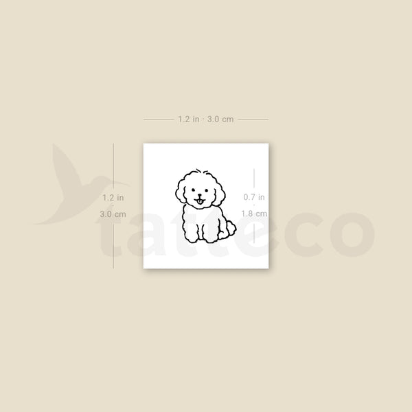 Maltipoo Temporary Tattoo - Set of 3