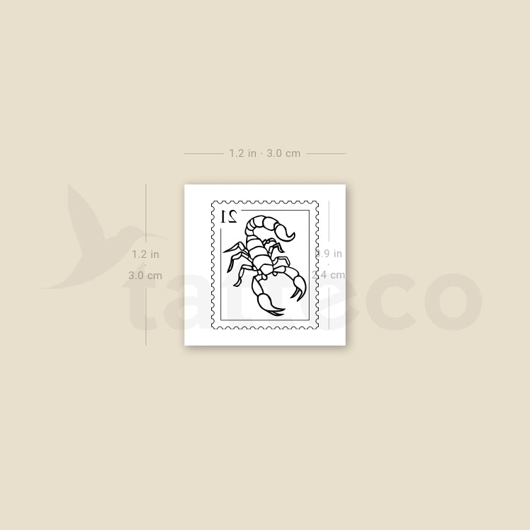 Tatuaje temporal de escorpión (juego de 3)