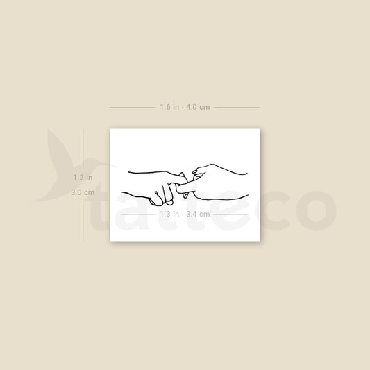 Sign Language Friend Temporary Tattoo - Set of 3