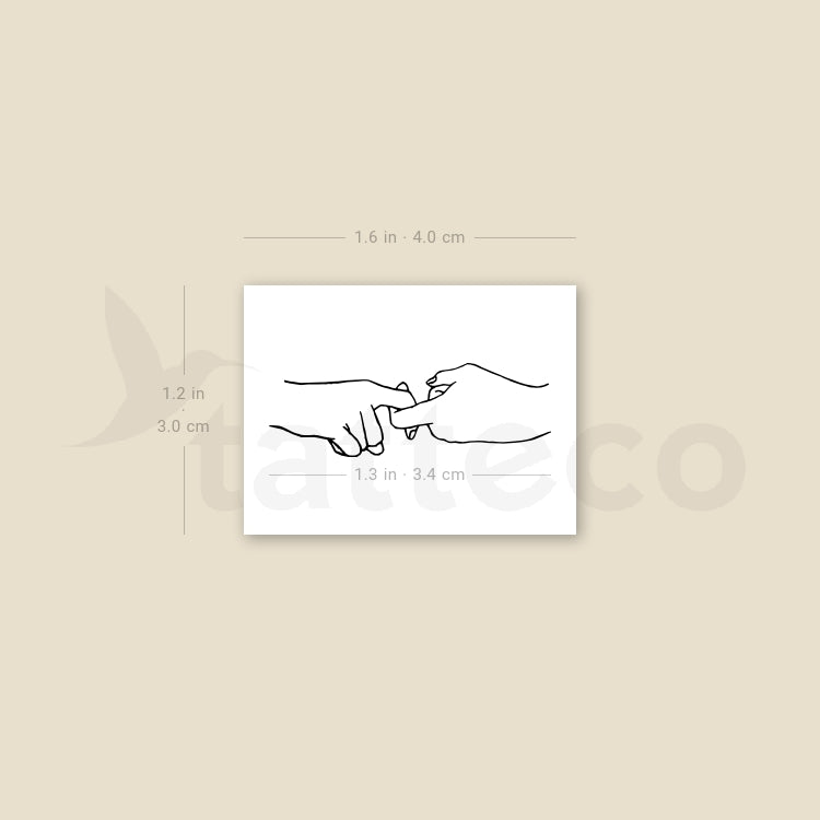 Sign Language Friend Temporary Tattoo - Set of 3 – Tatteco