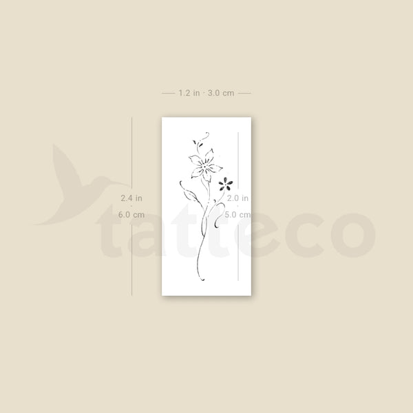 Lily By Stefano Mazza Temporary Tattoo - Set of 3