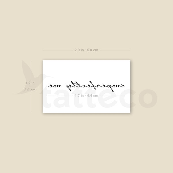 Imperfectly Me Temporary Tattoo - Set of 3