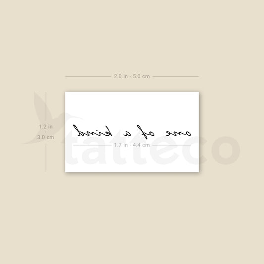 One Of A Kind Temporary Tattoo - Set of 3