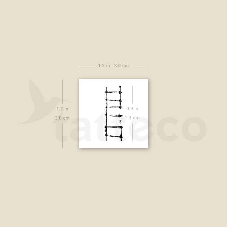 Tatuaje temporal de escalera - Juego de 3