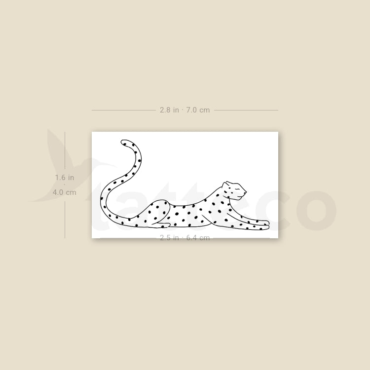 Leopard Temporary Tattoo By M3.Ink - Set of 3