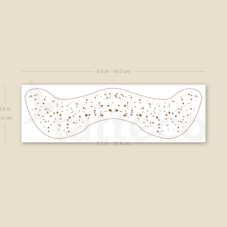Brown Freckles Temporary Tattoo - Set of 3