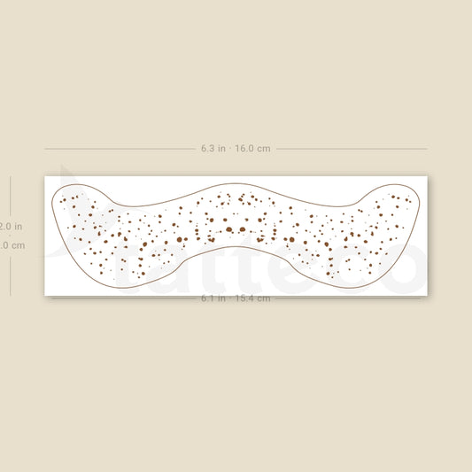 Brown Freckles Temporary Tattoo - Set of 3