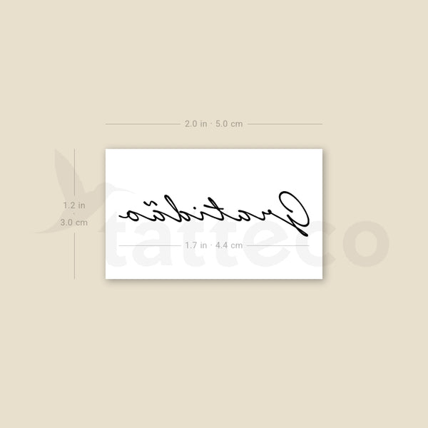 Gratidão Temporary Tattoo - Set of 3
