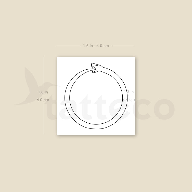 Ouroboros Temporary Tattoo - Set of 3