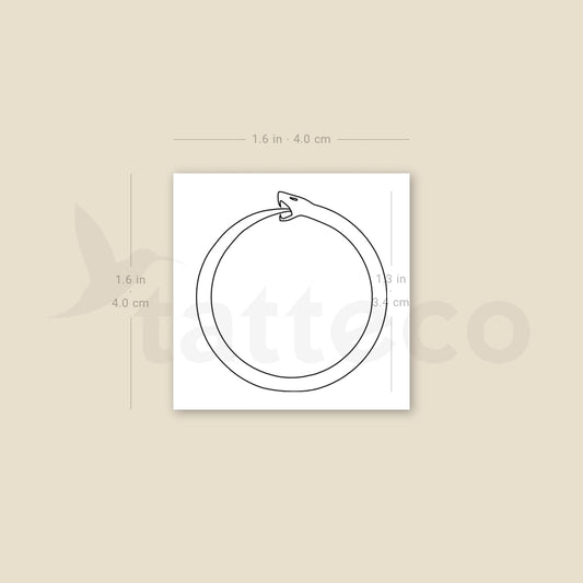 Ouroboros Temporary Tattoo - Set of 3