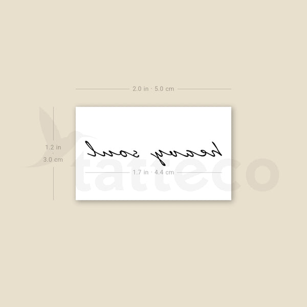Heavy Soul Temporary Tattoo - Set of 3