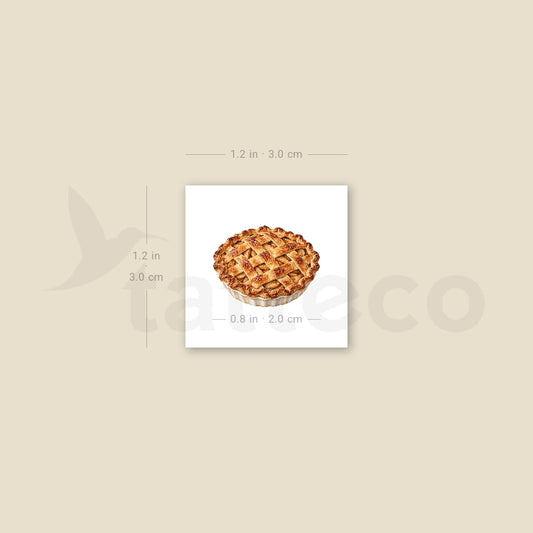 Apple Pie Temporary Tattoo - Set of 3