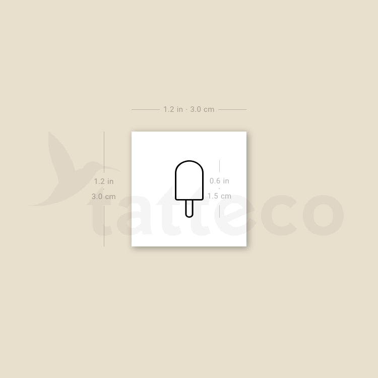 Ice Pop Temporary Tattoo - Set of 3
