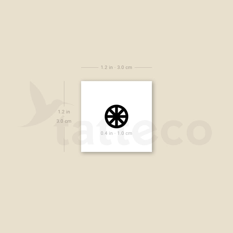 Wheel Of The Year Temporary Tattoo - Set of 3